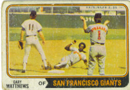 1974 Topps Baseball Cards      386     Gary Matthews